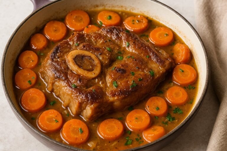 Recette Tendron de Veau Braisé aux Carottes et Vin Blanc