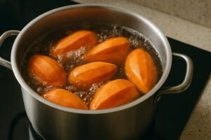 Temps de cuisson patate douce à l'eau