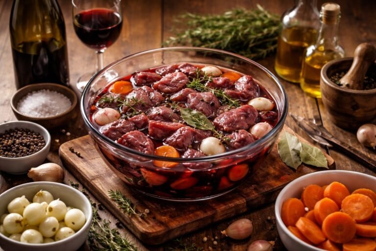 Combien de temps faire mariner un bœuf bourguignon