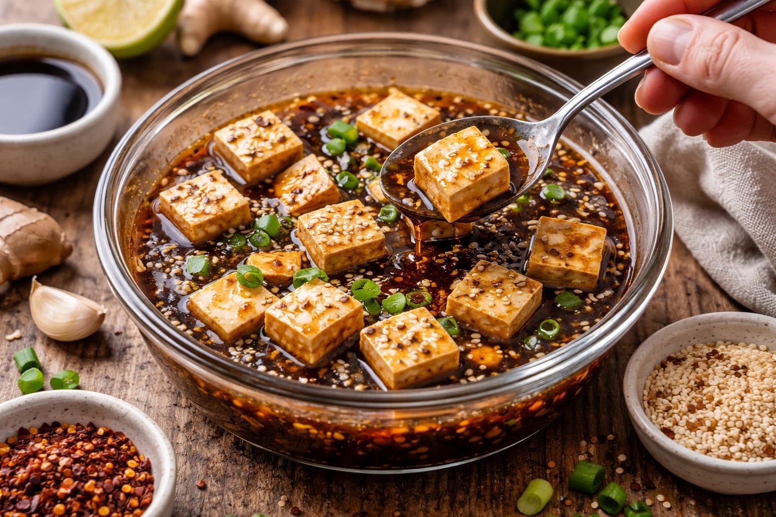 Combien de temps mariner le tofu