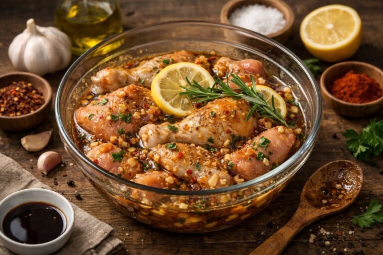 Comment faire mariner du poulet