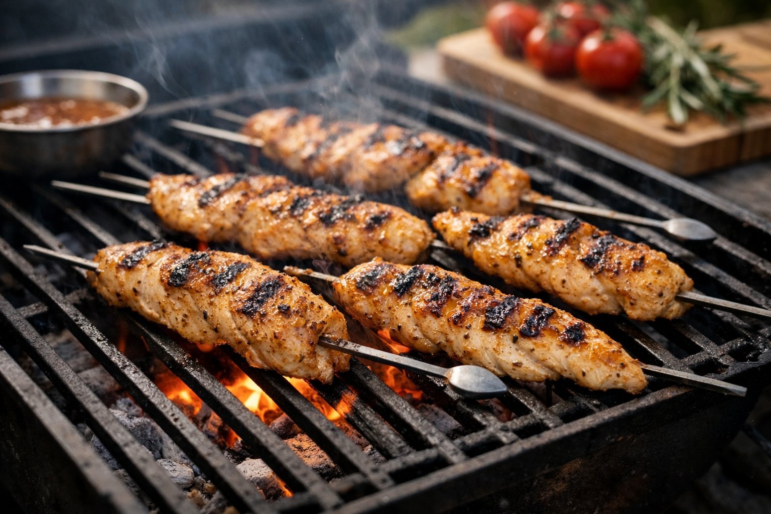 Temps de cuisson aiguillette de poulet au barbecue