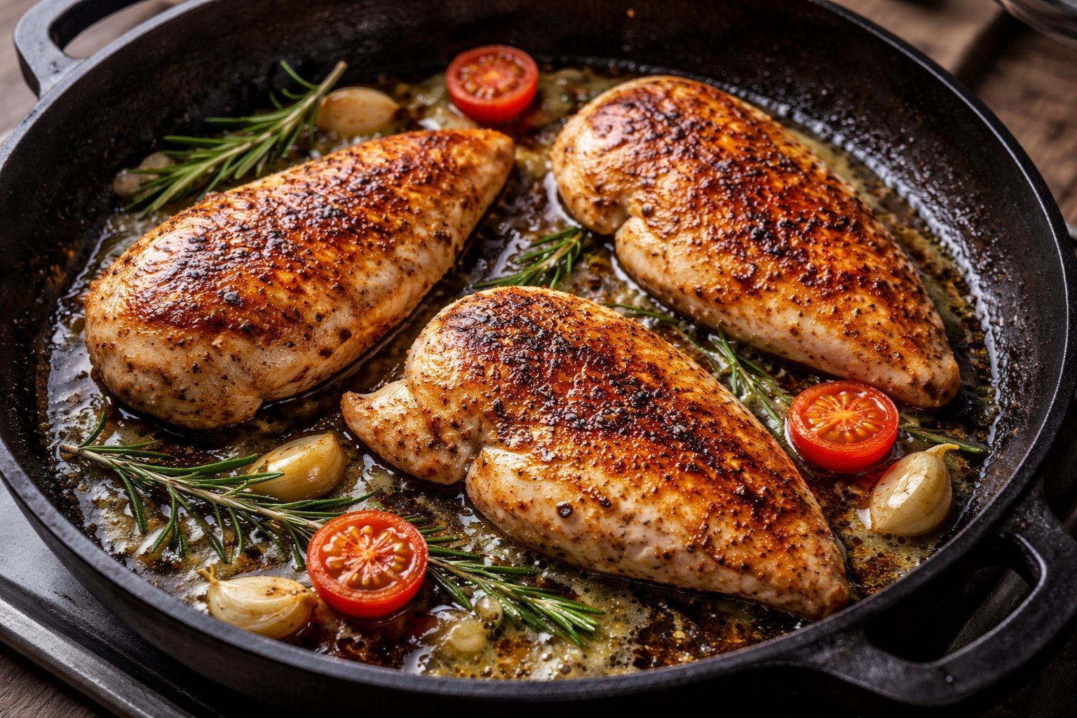 Temps de cuisson filet de poulet à la poêle