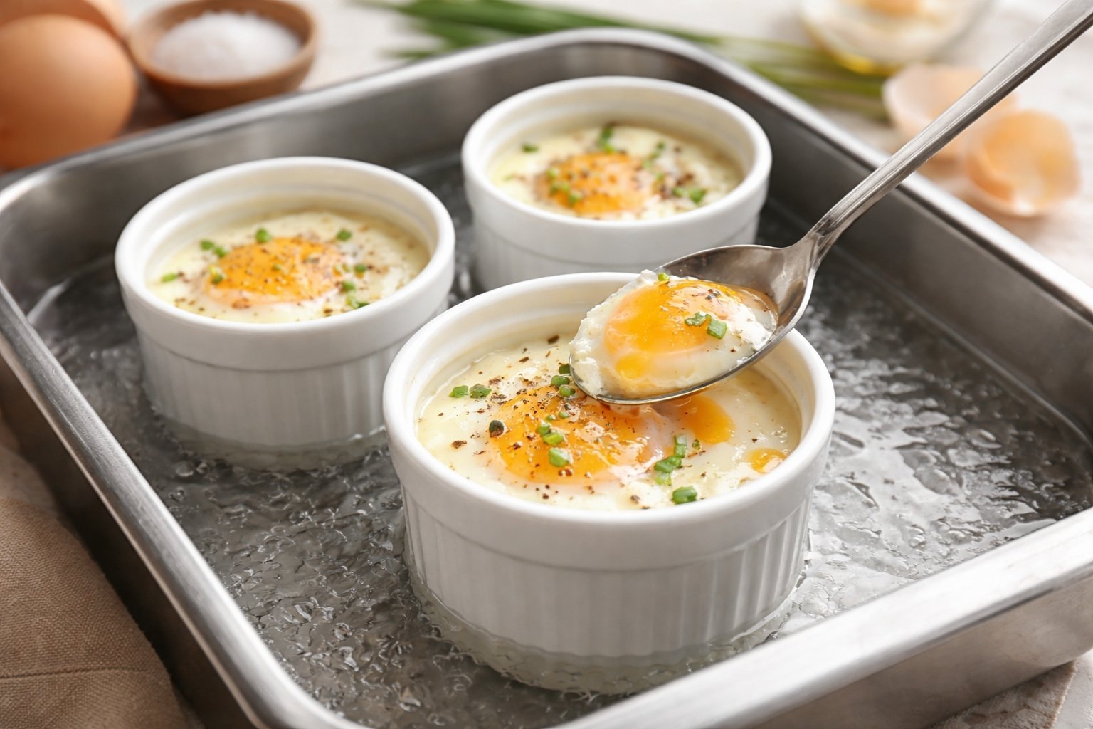 Temps de cuisson œuf cocotte bain marie