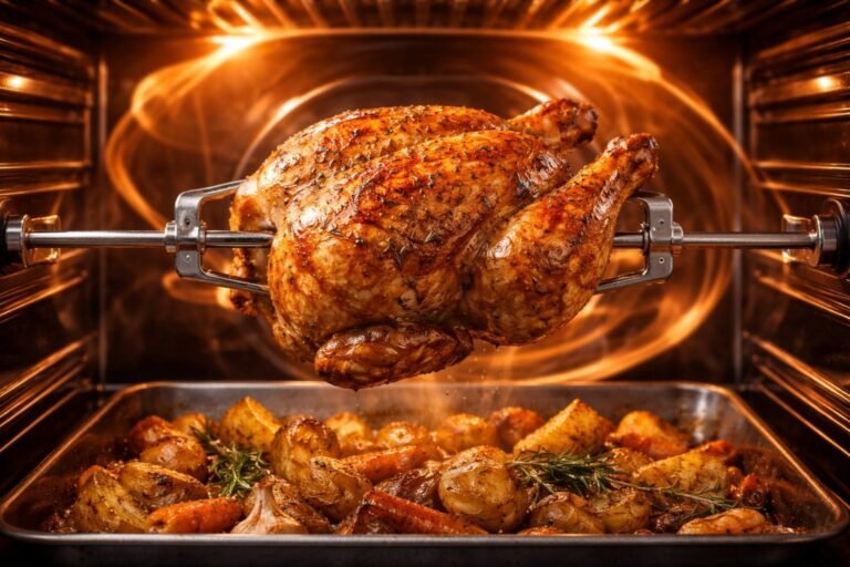 Temps de cuisson poulet tournebroche chaleur tournante