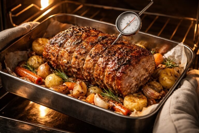 Rôti de porc saumuré temps de cuisson au four