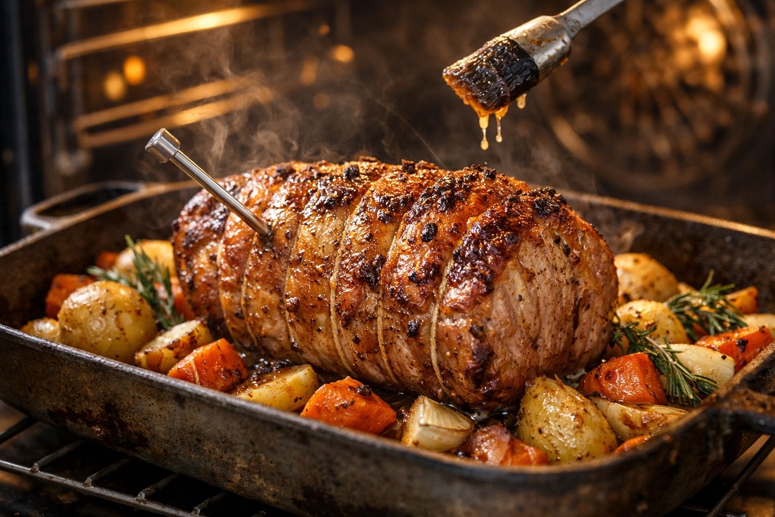 Temps cuisson rôti de porc au four moelleux