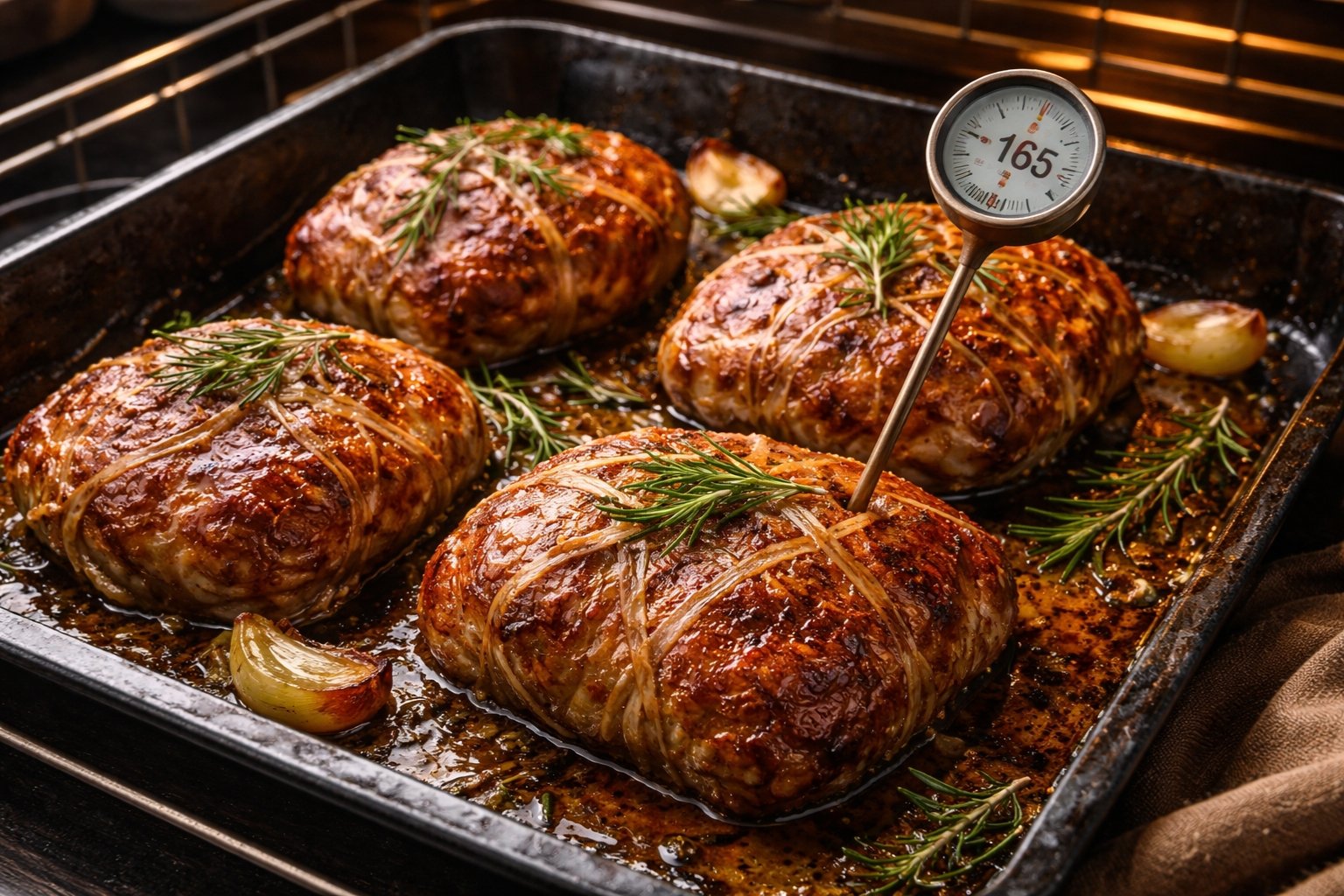 Temps de cuisson crépinette de porc au four