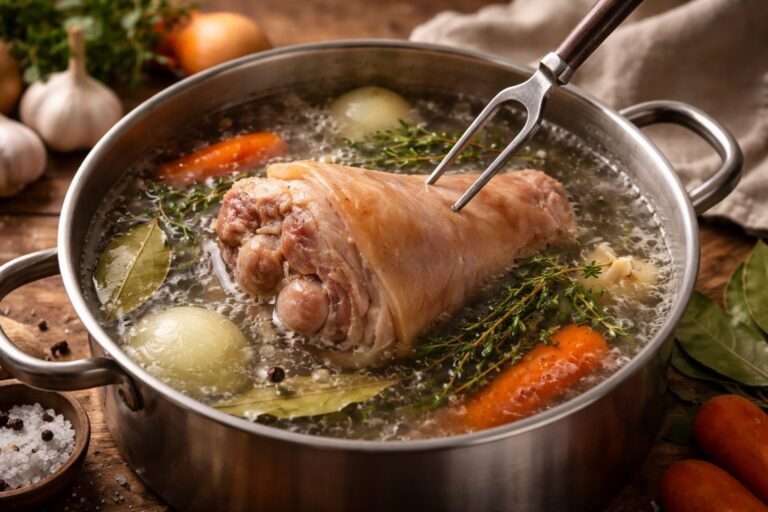 Temps de cuisson jarret de porc à l'eau