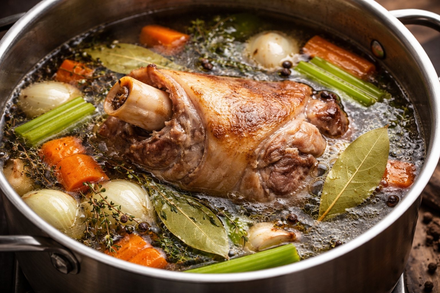 Temps de cuisson jarret de porc au court bouillon