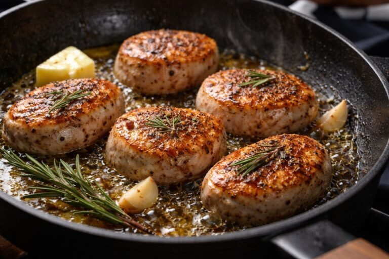 Temps de cuisson médaillon de poulet à la poêle