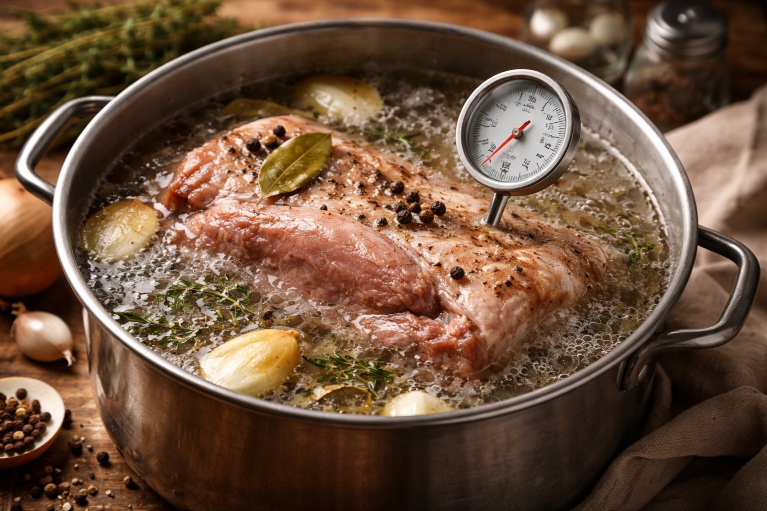 Temps de cuisson palette de porc à l'eau