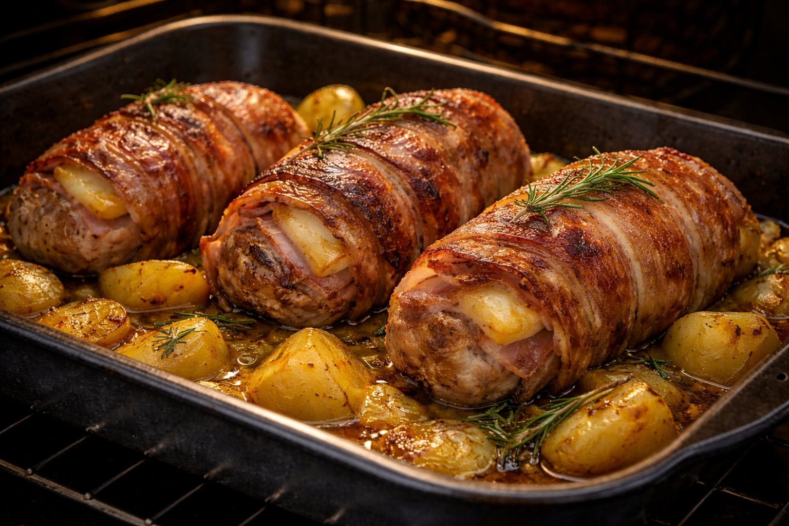 Temps de cuisson paupiette de porc Orloff au four