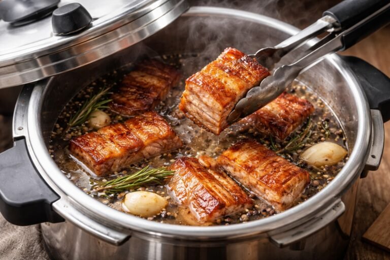 Temps de cuisson poitrine de porc à la cocotte-minute