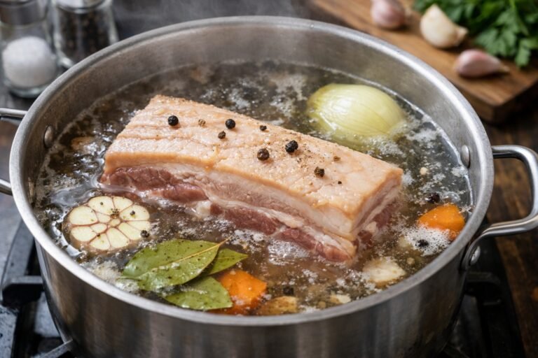 Temps de cuisson poitrine de porc à l'eau