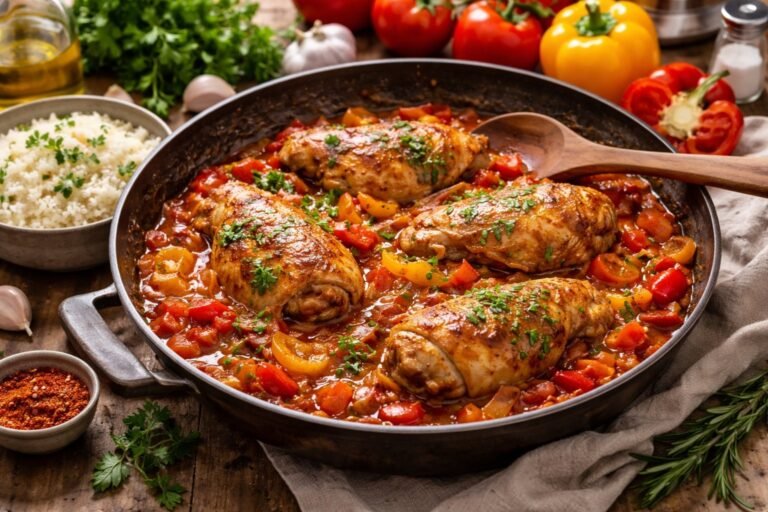 Temps de cuisson poulet basquaise