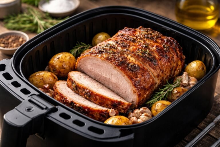 Temps de cuisson rôti de porc air fryer