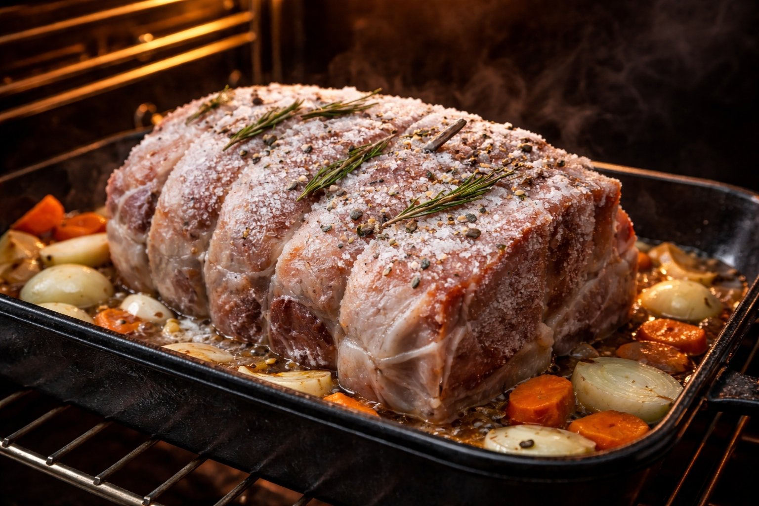 Temps de cuisson rôti de porc congelé au four