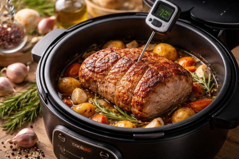 Temps de cuisson rôti de porc cookeo